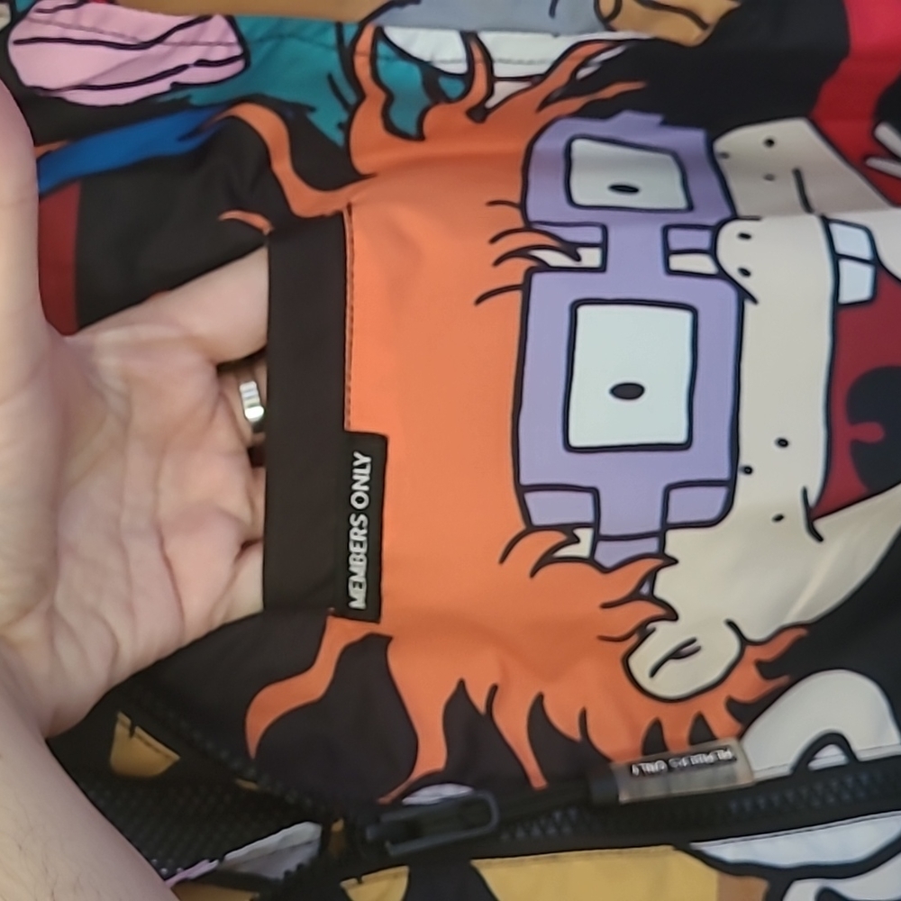 Members Only x Nickelodeon [+ Dolls Kill] Unisex 90s Cartoons Windbreaker Jacket - Picture 10 of 17